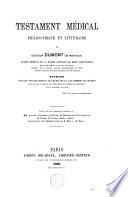 Testament médical, philosophique et littéraire