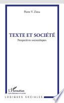 Texte et société