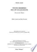 Textes berbères des Aït Ouaouzguite (Ouarzazate, Maroc)