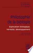Textes Cles de Philosophie de la Biologie