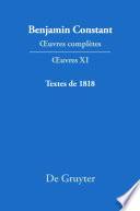 Textes de 1818