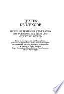 Textes de l'exode