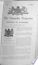 The Canada Gazette