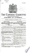 The Canada Gazette