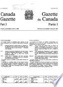 The Canada Gazette