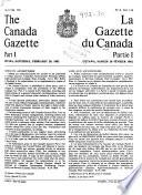The Canada Gazette