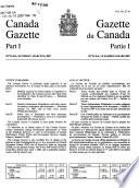 The Canada Gazette