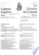 The Canada Gazette