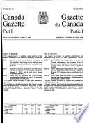 The Canada Gazette