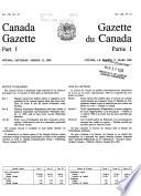 The Canada Gazette