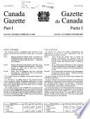 The Canada Gazette