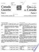 The Canada Gazette