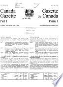 The Canada Gazette