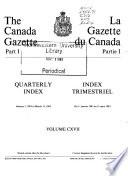 The Canada gazette