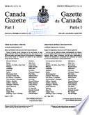 The Canada gazette