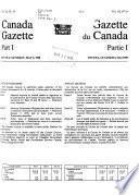 The Canada Gazette