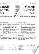 The Canada Gazette