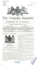 The Canada Gazette