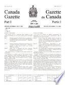 The Canada Gazette