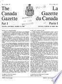 The Canada Gazette