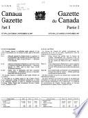 The Canada Gazette