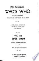 The Canadian Who's who