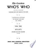 The Canadian Who's who
