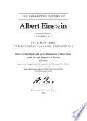 The collected papers of Albert Einstein: The Berlin years : correspondence, January -- December 1921