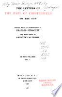 The Letters of the Earl of Chesterfield to His Son