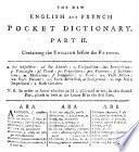 The New Pocket Dictionary of the French and English languages ... Third edition, ... revised and corrected: ... by J. S. Charrier