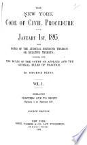 The New York Code of Civil Procedure as it is January 1st, 1895