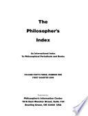 The Philosopher's Index