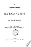 The posthumous papers of the Pickwick club