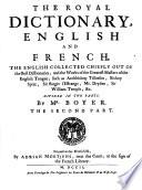 THE ROYAL DICTIONARY ENGLISH AND FRENCH