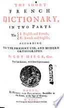 The Short French [and English] Dictionary