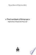 The true blank of thine eye