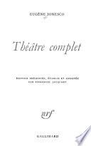 Théâtre complet