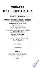 Théâtre d'A. Nota et du comte Giraud; ou, Choix des meilleures pièces de ces deux auteurs ...