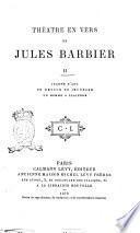 Théâtre en vers de Jules Barbier