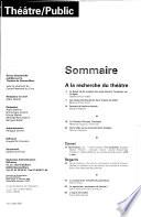Théâtre/public