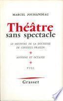 Théâtre sans spectacle