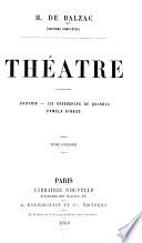... Théâtre...: Vautrin. Les ressources de Quinola. Paméla Giraud