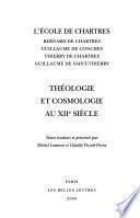 Théologie et cosmologie au XIIe siècle