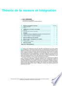 Theorie de la Mesure et Integration