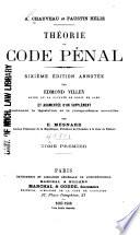 Théorie du Code pénal