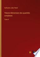 Théorie élémentaire des quantités complexes