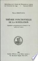 Théorie fonctionnelle de la suffixation
