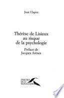 Thérèse de Lisieux au risque de la psychologie
