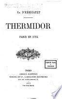 Thermidor ...: Paris en 1794
