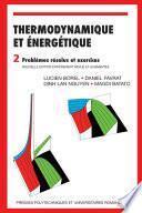 Thermodynamique et énergétique